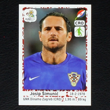 Simunic Panini Sticker No. 376 - Euro 2012