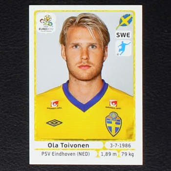 Toivonen Panini Sticker No. 449 - Euro 2012