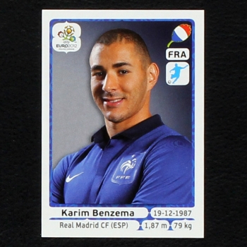 Benzema Panini Sticker No. 480 - Euro 2012