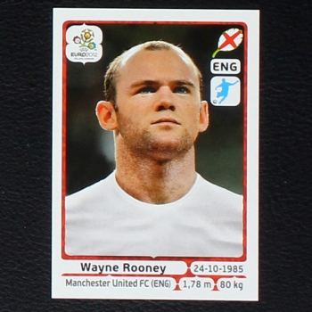 Rooney Panini Sticker No. 509 - Euro 2012