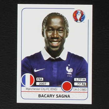 Bacary Sagna Panini Sticker No. 19 - Euro 2016