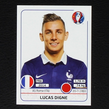 Lucas Digne Panini Sticker No. 23 - Euro 2016