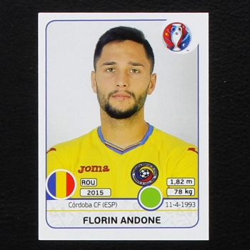 Florin Andone Panini Sticker No. 66 - Euro 2016