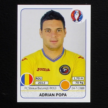 Adrian Popa Panini Sticker No. 64 - Euro 2016