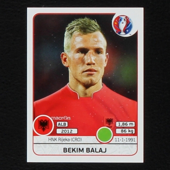 Bekim Balaj Panini Sticker No. 87 - Euro 2016