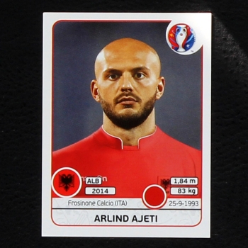 Arlind Ajeti Panini Sticker No. 73 - Euro 2016