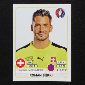 Roman Bürki Panini Sticker No. 102 - Euro 2016