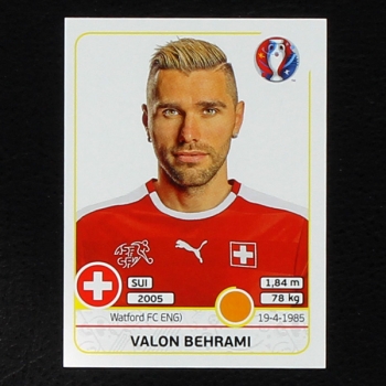 Valon Behrami Panini Sticker No. 110 - Euro 2016