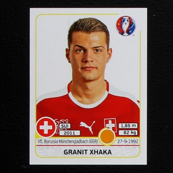 Granit Xhaka Panini Sticker No. 112 - Euro 2016