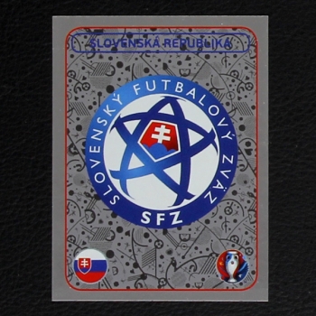 Slovenska Republika Badge Panini Sticker No. 128 - Euro 2016