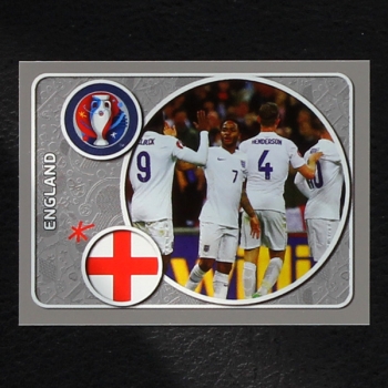 England Team Panini Sticker No. 121 - Euro 2016