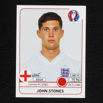 John Stones Panini Sticker No. 133 - Euro 2016