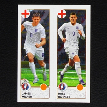 Milner - Barkley Panini Sticker No. 153 - Euro 2016