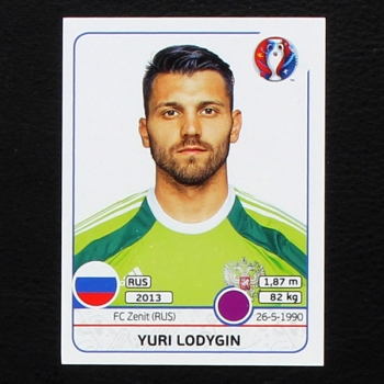 Yuri Lodygin Panini Sticker No. 162 - Euro 2016