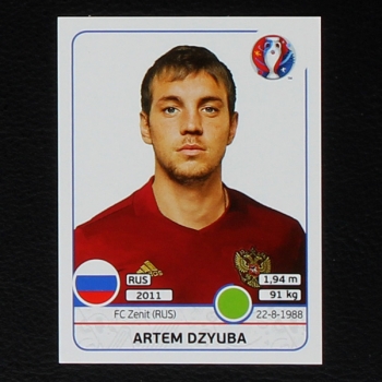 Artem Dzyuba Panini Sticker No. 179 - Euro 2016