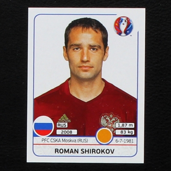 Roman Shirokov Panini Sticker No. 174 - Euro 2016