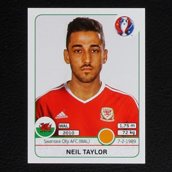 Neil Taylor Panini Sticker No. 188 - Euro 2016