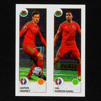 Ramsey - Robson-Kanu Panini Sticker No. 206 - Euro 2016