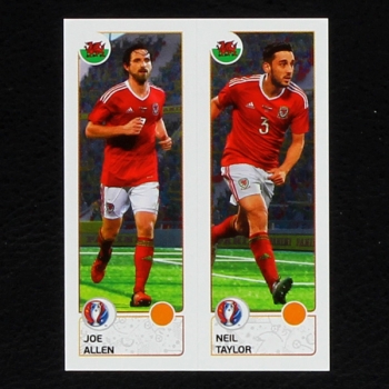 Allen - Taylor Panini Sticker No. 205 - Euro 2016