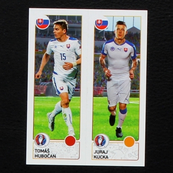 Hubocan - Kucka Panini Sticker No. 210 - Euro 2016