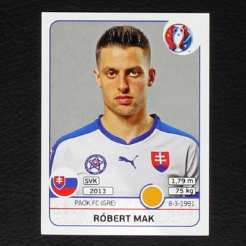 Robert Mak Panini Sticker No. 226 - Euro 2016