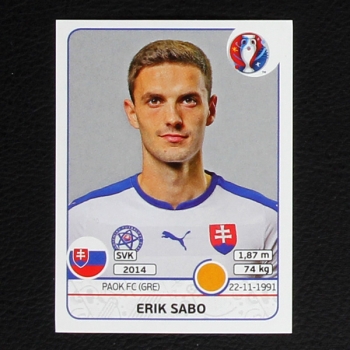 Erik Sabo Panini Sticker No. 224 - Euro 2016