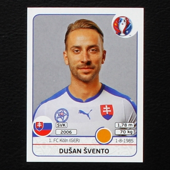 Dusan Svento Panini Sticker No. 223 - Euro 2016