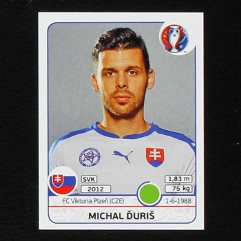 Michal Duris Panini Sticker No. 231 - Euro 2016