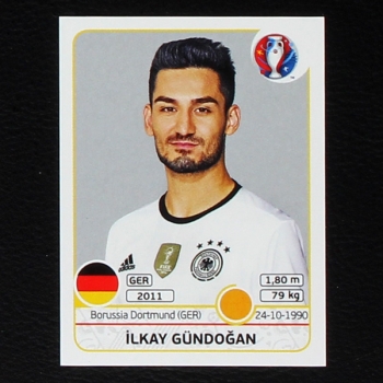 Ilkay Gündogan Panini Sticker No. 251 - Euro 2016