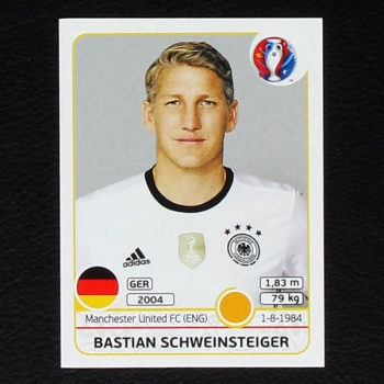 Bastian Schweinsteiger Panini Sticker No. 250 - Euro 2016