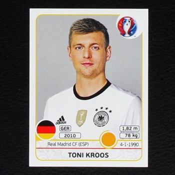 Toni Kroos Panini Sticker No. 249 - Euro 2016