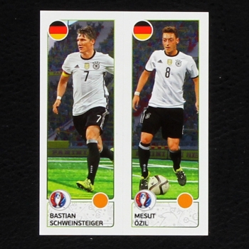 Schweinsteiger - Özil Panini Sticker No. 265 - Euro 2016