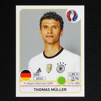 Thomas Müller Panini Sticker No. 260 - Euro 2016