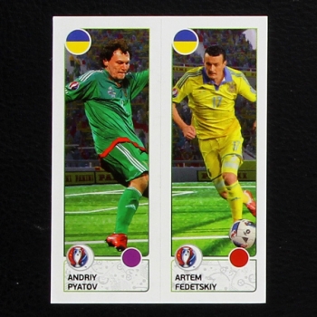 Pyatov - Fedetskiy Panini Sticker No. 268 - Euro 2016