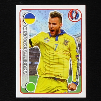 Andriy Yarmolenko Panini Sticker No. 267 - Euro 2016