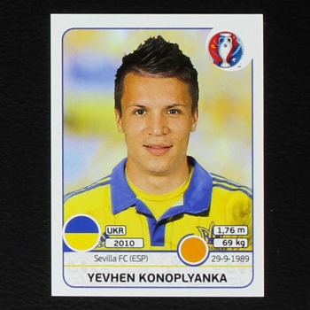 Yevhen Konoplyanka Panini Sticker No. 287 - Euro 2016