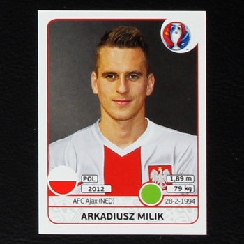 Arkadiusz Milik Panini Sticker No. 311 - Euro 2016