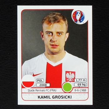 Kamil Grosicki Panini Sticker No. 310 - Euro 2016