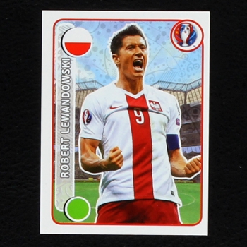 Robert Lewandowski Panini Sticker No. 313 - Euro 2016