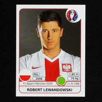 Robert Lewandowski Panini Sticker No. 312 - Euro 2016