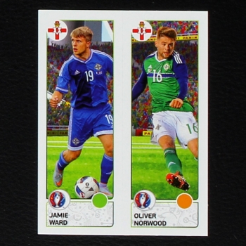 Ward - Norwood Panini Sticker No. 323 - Euro 2016