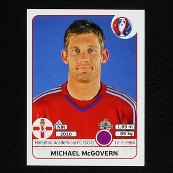 Michael McGovern Panini Sticker No. 325 - Euro 2016