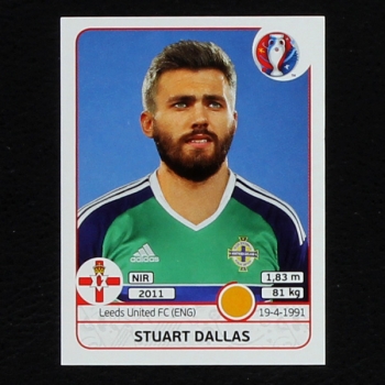 Stuart Dallas Panini Sticker No. 337 - Euro 2016