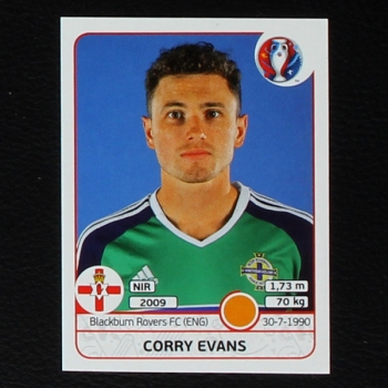 Corry Evans Panini Sticker No. 335 - Euro 2016