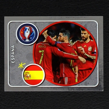 Espana Team Panini Sticker No. 345 - Euro 2016