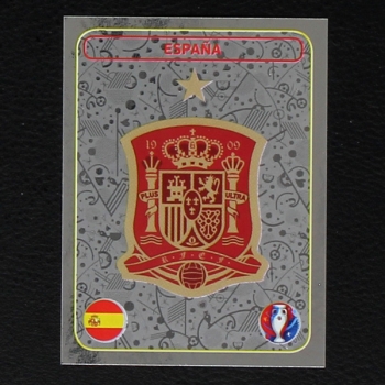 Espana Badge Panini Sticker No. 346 - Euro 2016