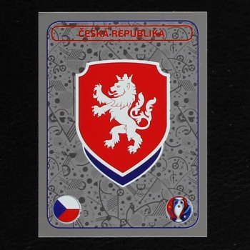 Ceska Republika Badge Panini Sticker No. 348 - Euro 2016