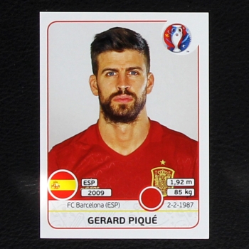 Gerard Pique Panini Sticker No. 356 - Euro 2016