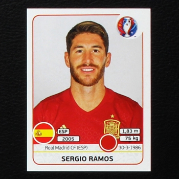 Sergio Ramos Panini Sticker No. 355 - Euro 2016