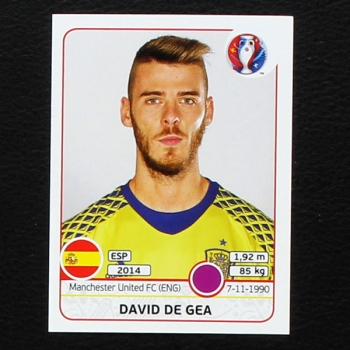 David De Gea Panini Sticker No. 354 - Euro 2016